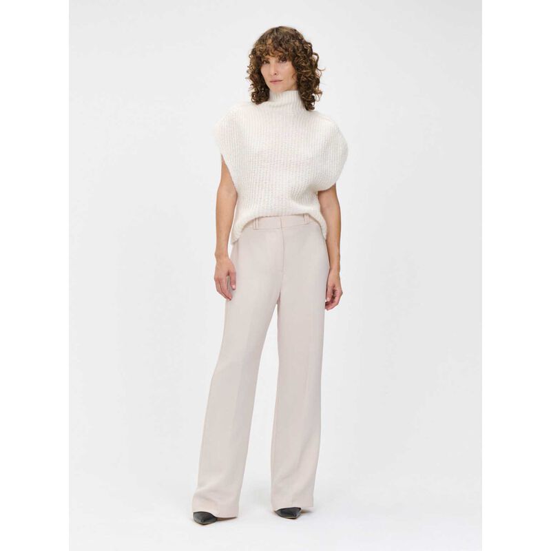 Veronika Maine Winter White Chunky Mohair Blend Tunic image number 3